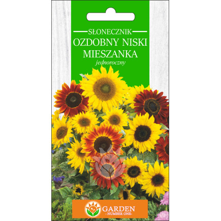 Słonecznik ozdobny niski Mieszanka (Helianthus annuus) 2 g 