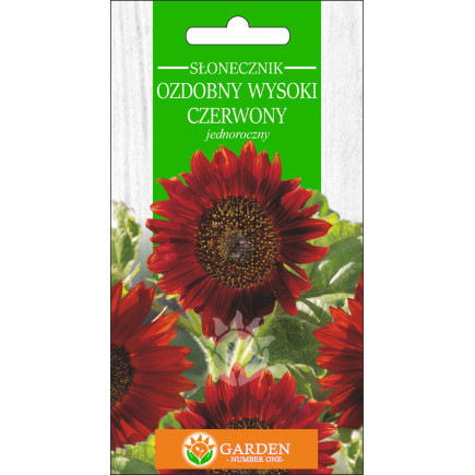 Słonecznik Ozdobny wysoki Czerwony (Helianthus annuus) 2 g 